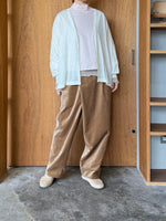 UNIVERSAL TISSU / ウォッシャブルウール天竺 ワイドカーディガン（オフ）