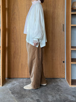 UNIVERSAL TISSU / ウォッシャブルウール天竺 ワイドカーディガン（オフ）