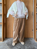 UNIVERSAL TISSU / ウォッシャブルウール天竺 ワイドカーディガン（オフ）