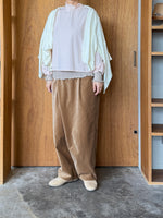 UNIVERSAL TISSU / ウォッシャブルウール天竺 ワイドカーディガン（オフ）