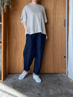 TISSU / リバイバルリネン  モックネックドルマンT（キナリ）