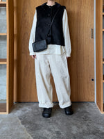 ROBE de PEAU / ECO MOUTON VEST (BLACK)