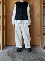 ROBE de PEAU / ECO MOUTON VEST (BLACK)