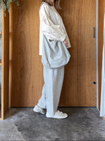 qiri / sashiko jacquard shoulder bag (ライトグレー)