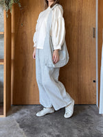 qiri / sashiko jacquard shoulder bag (ライトグレー)