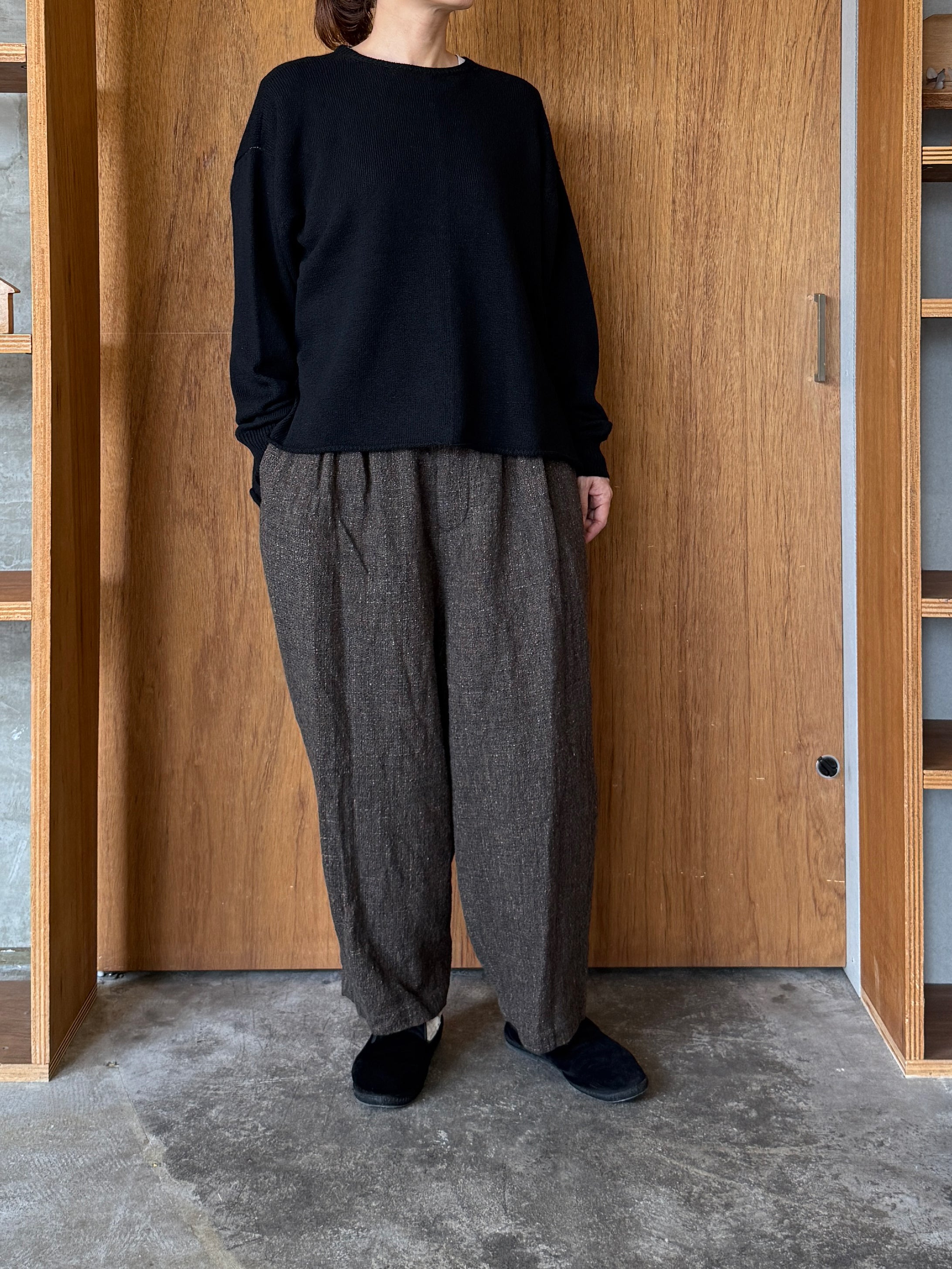 suzuki takayuki / knitted pullover（black）
