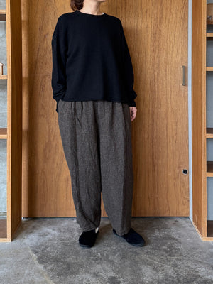 suzuki takayuki / knitted pullover（black）