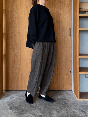suzuki takayuki / knitted pullover（black）