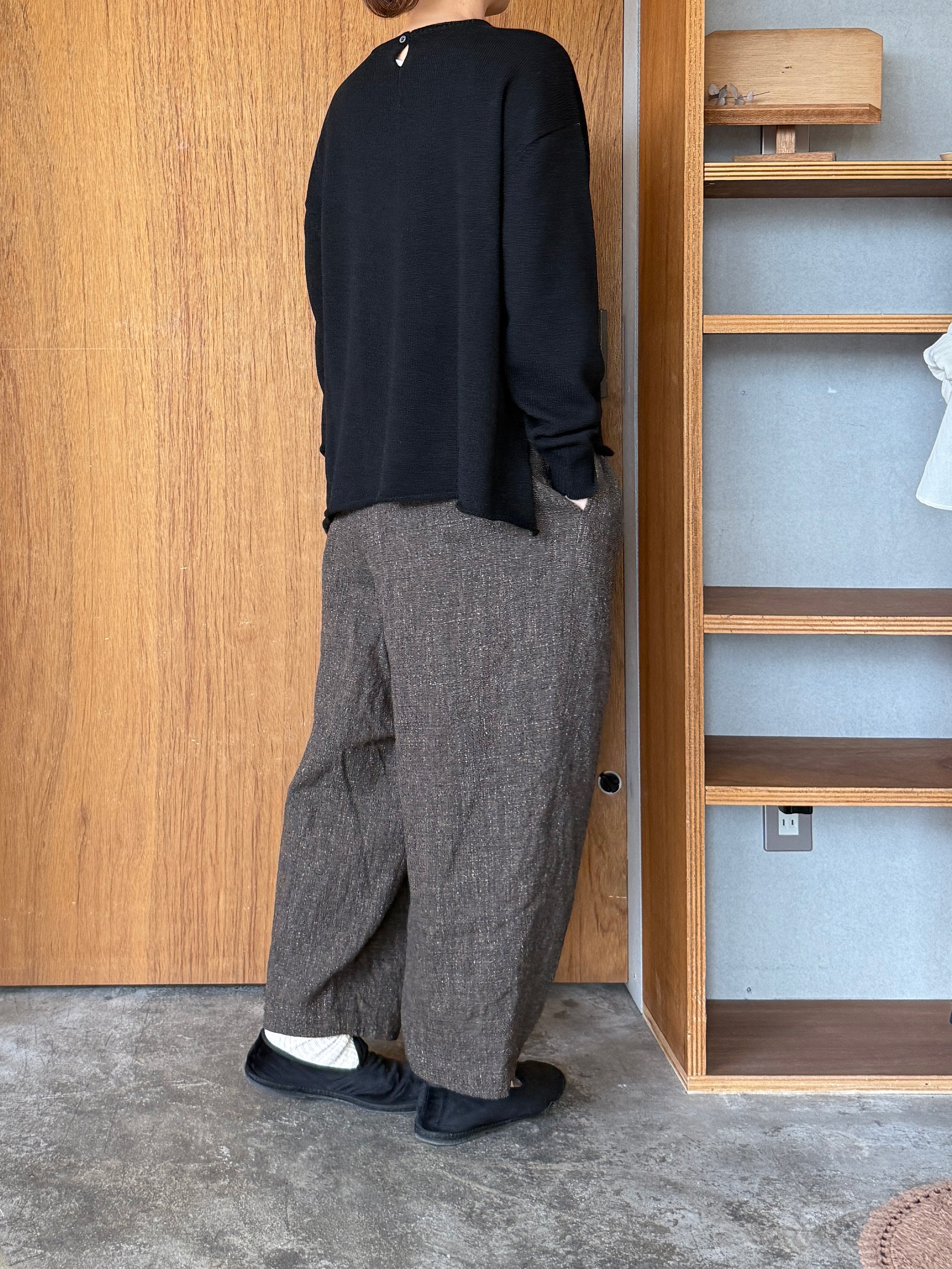 suzuki takayuki / knitted pullover（black）