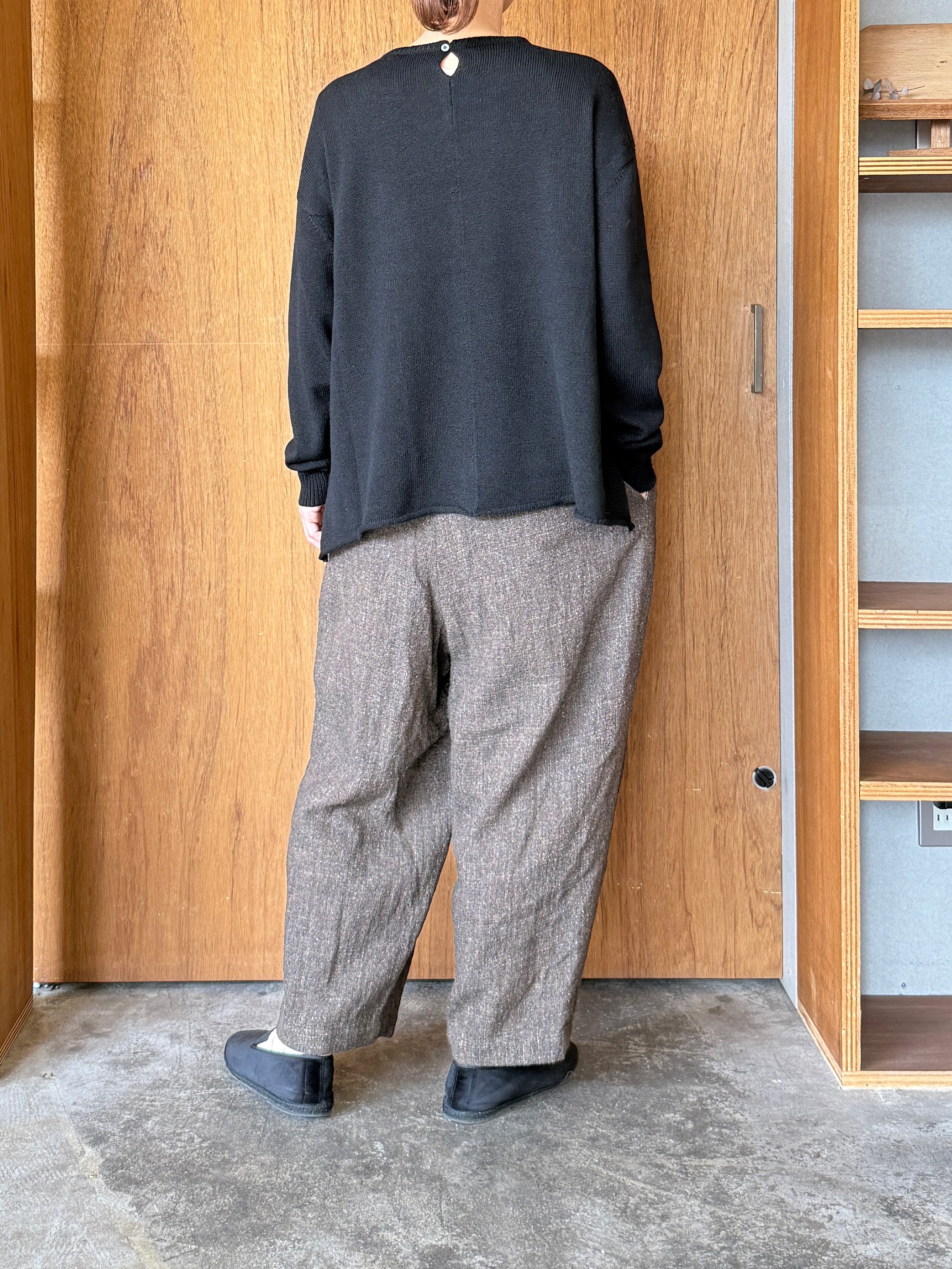 suzuki takayuki / knitted pullover（black）