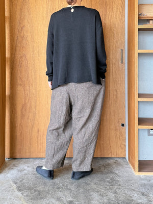 suzuki takayuki / knitted pullover（black）