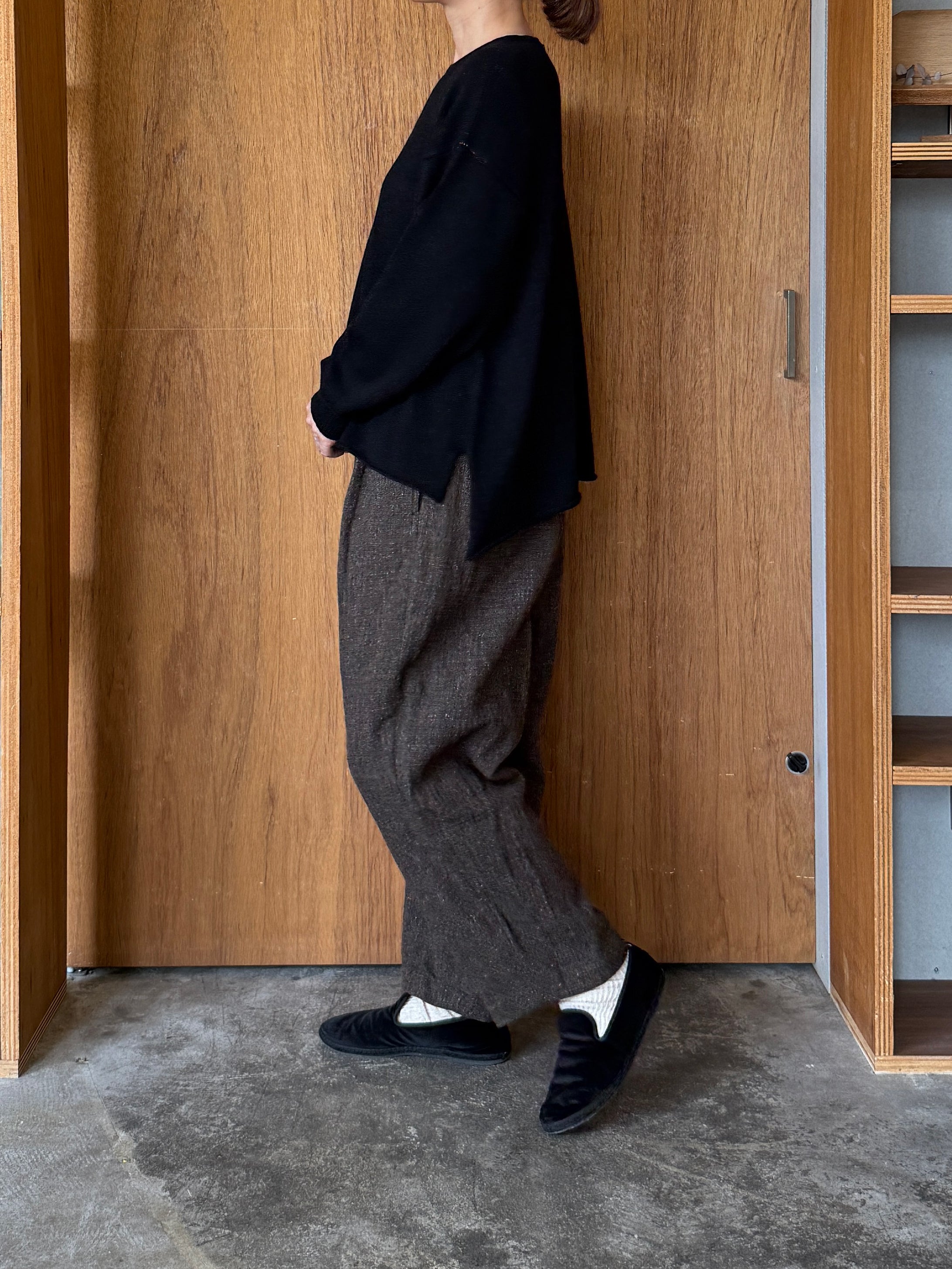 suzuki takayuki / knitted pullover（black）