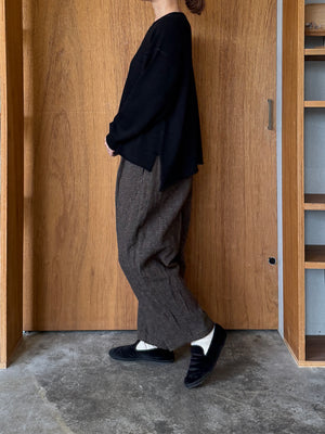 suzuki takayuki / knitted pullover（black）