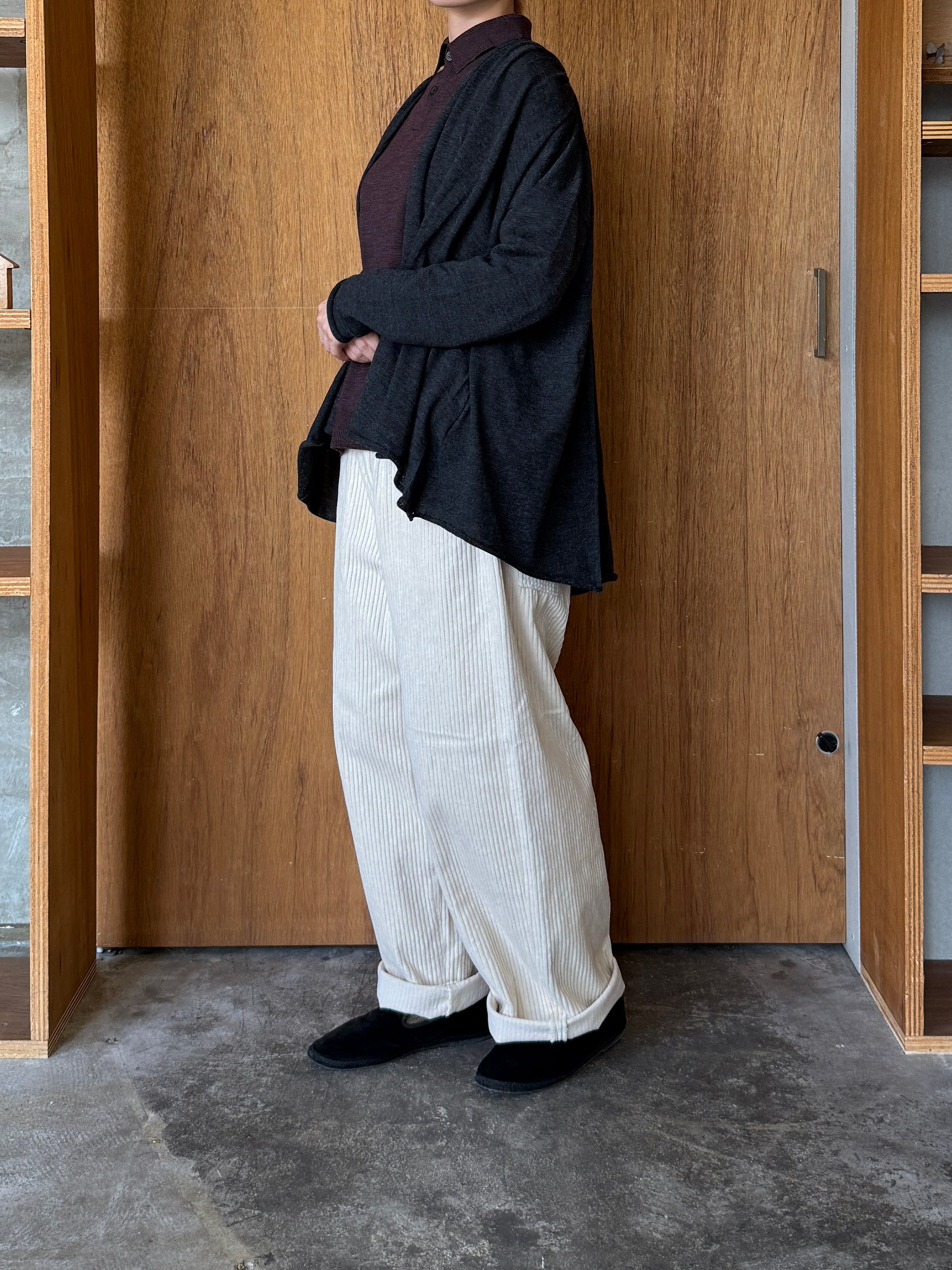 ASEEDONCLÖUD / Seiyakou knit polo（Brown）