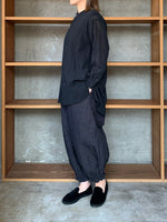 ROBE de PEAU / ANKLE TIED PANTS (BLACK)