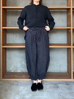 ROBE de PEAU / ANKLE TIED PANTS (BLACK)