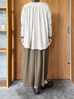 GASA*/ 存在すること ニットギャザーカーディガン (beige)