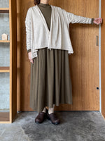 GASA*/ 存在すること ニットギャザーカーディガン (beige)