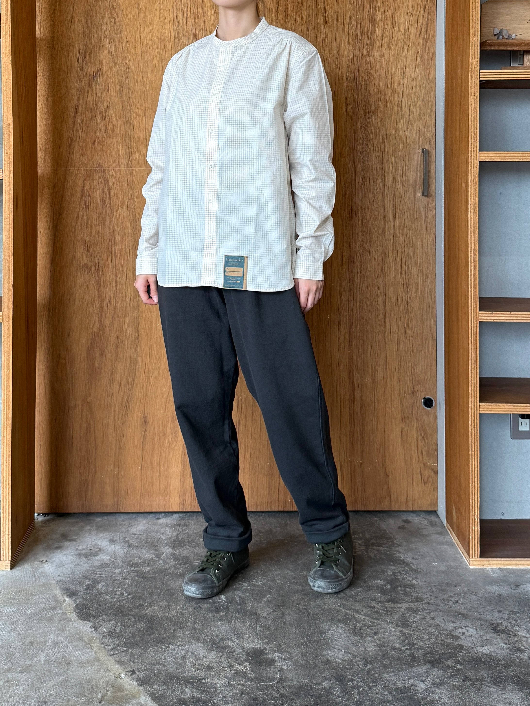 ASEEDONCLÖUD / HW collarless shirt（Off white）