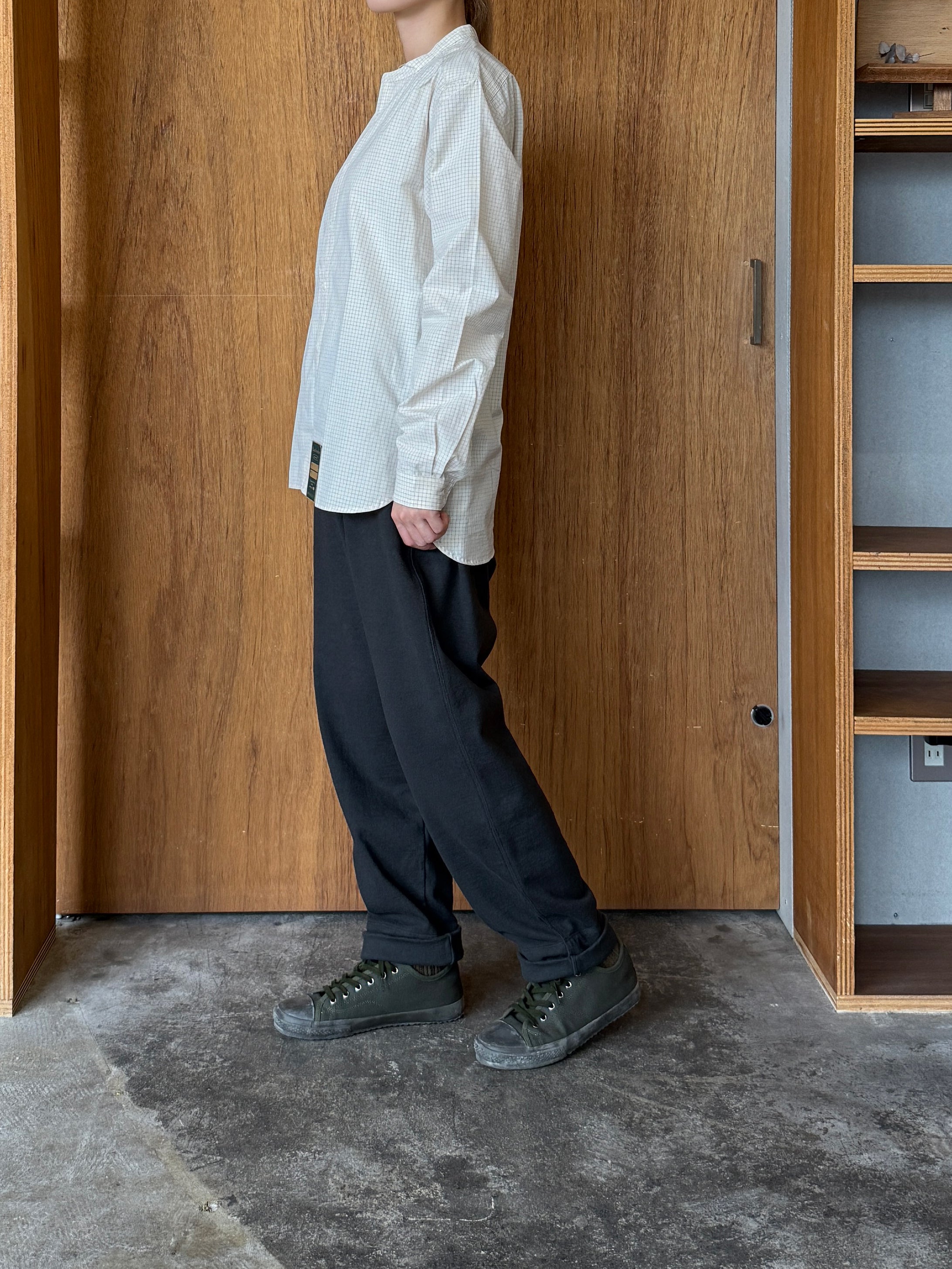 ASEEDONCLÖUD / HW collarless shirt（Off white）
