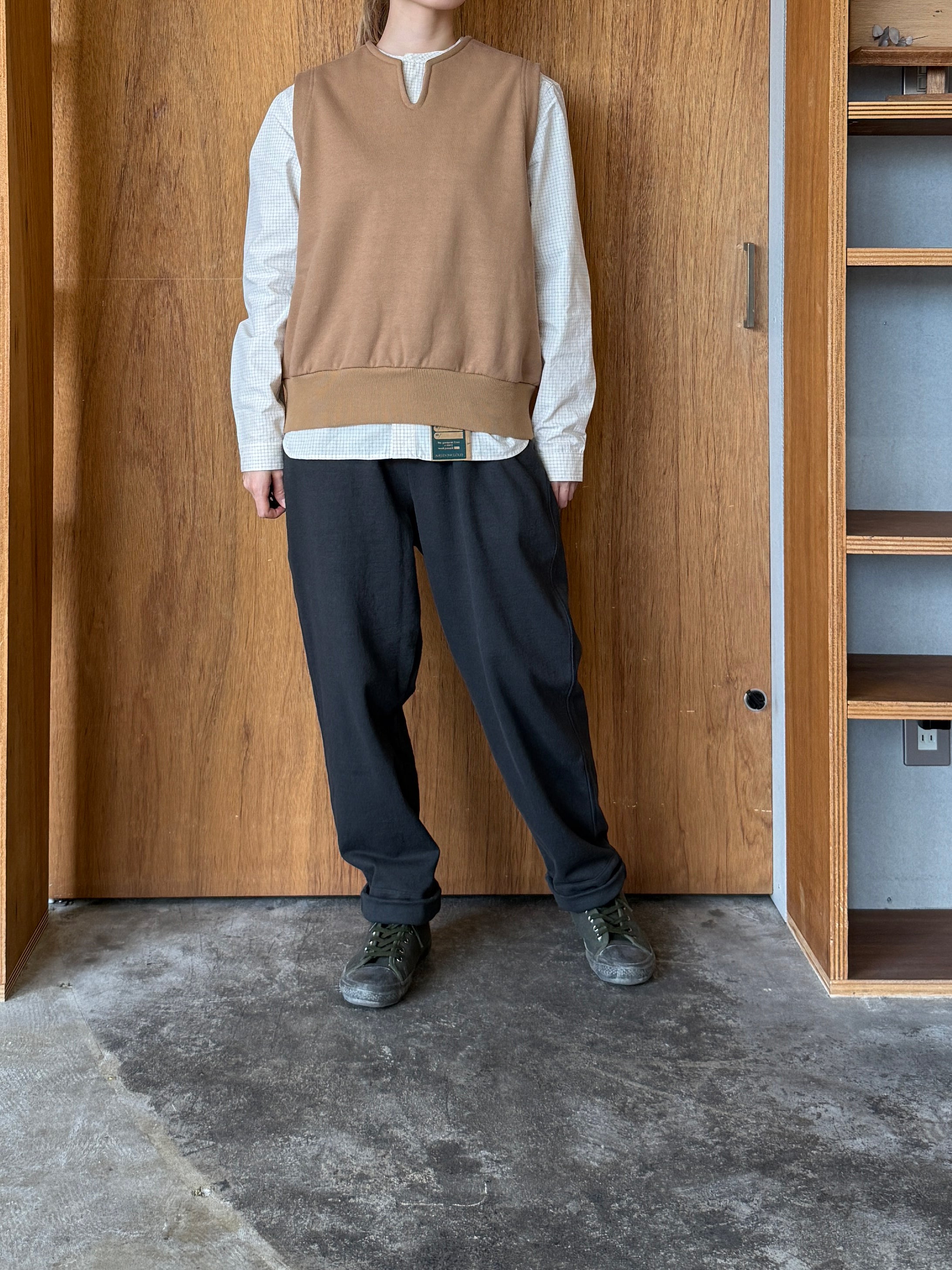 ASEEDONCLÖUD / HW collarless shirt（Off white）