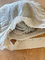 qiri / 花吹雪 jacquard frill bag (ベージュ)