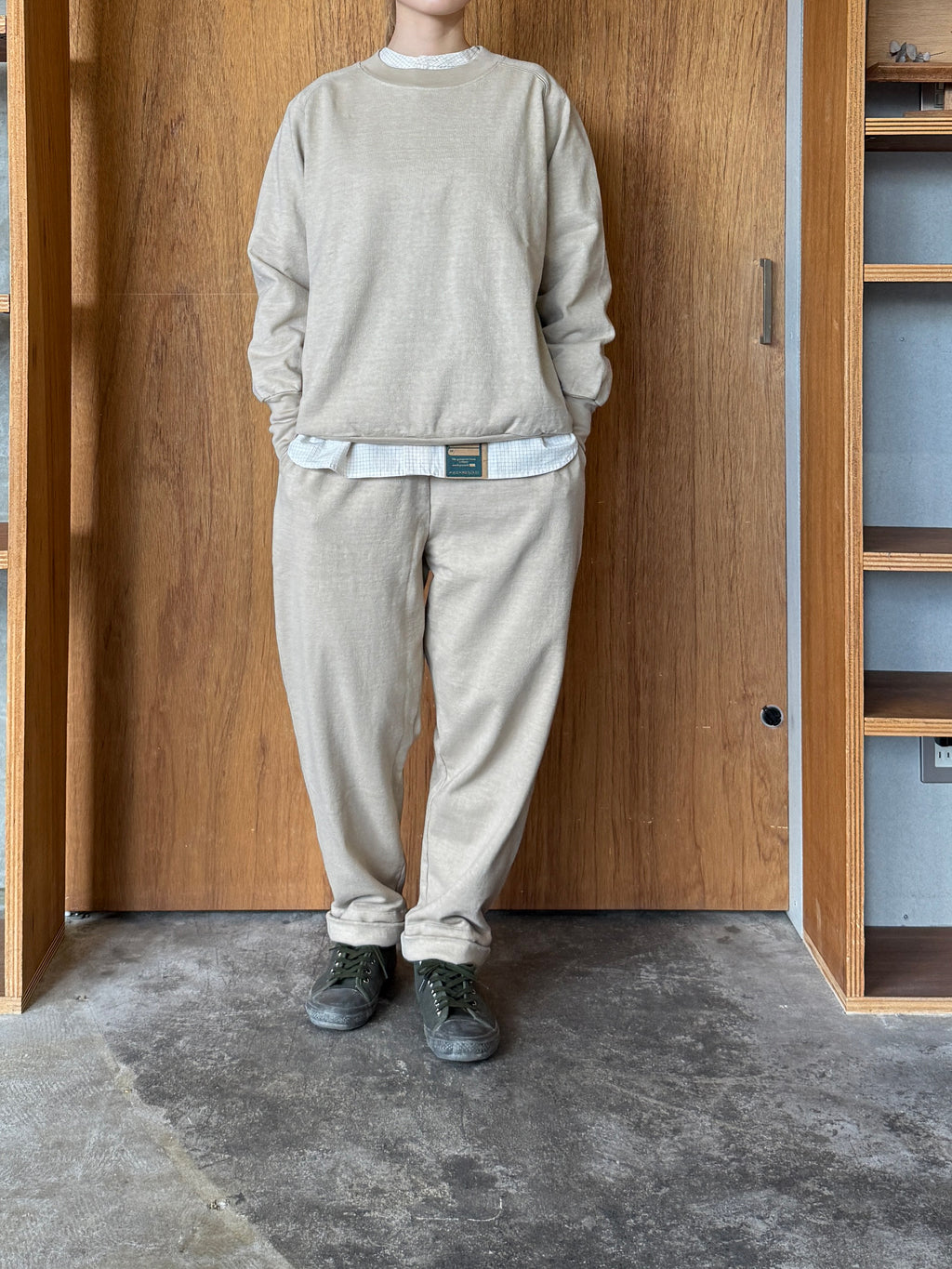 CLOSELY / easy tapered pants (camel-beige)