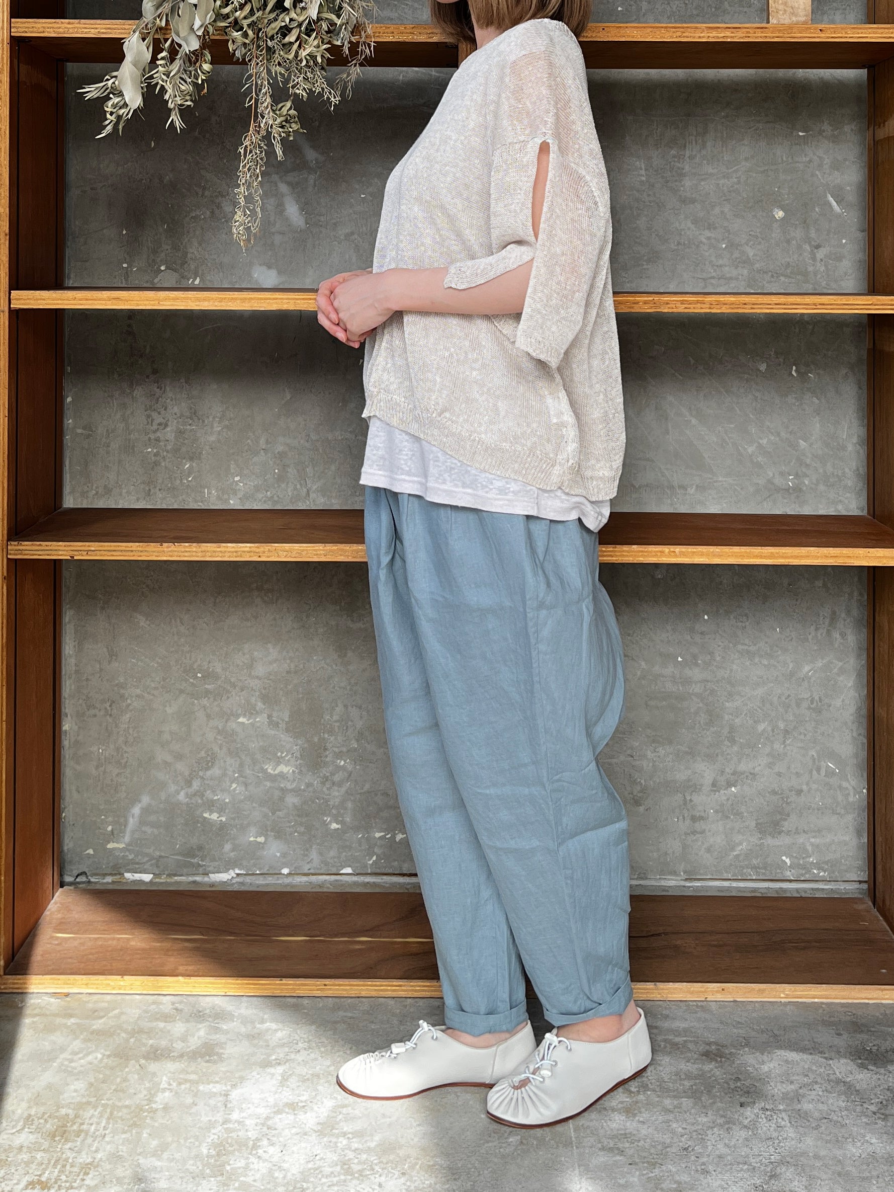 suzuki takayuki / shalwar pants（shadow blue）