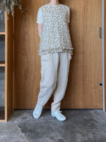 qiri / 木漏れ日　back ribbn blouse (サンド)