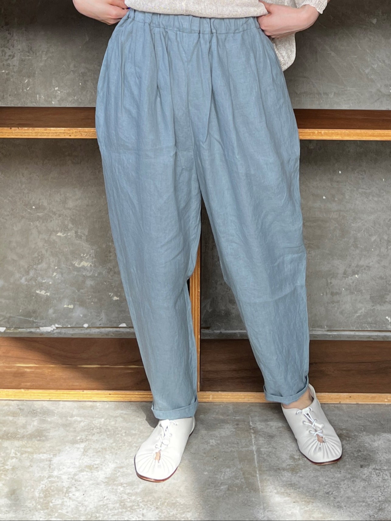 suzuki takayuki / shalwar pants（shadow blue）