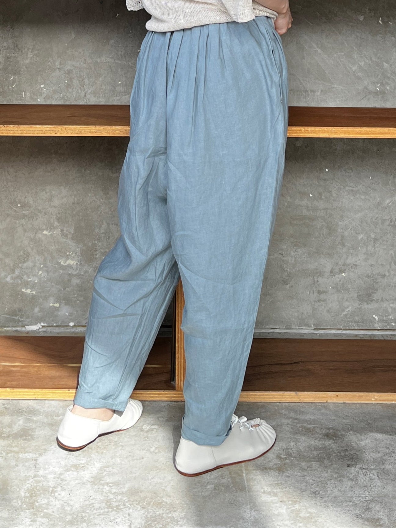 suzuki takayuki / shalwar pants（shadow blue）