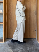 CLOSELY / tucked easy wide pants (camel-beige)