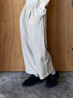 CLOSELY / tucked easy wide pants (camel-beige)
