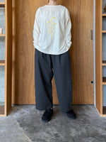 CLOSELY / tucked easy wide pants (charcoal)