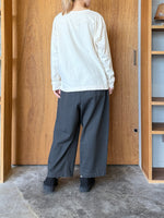 CLOSELY / tucked easy wide pants (charcoal)
