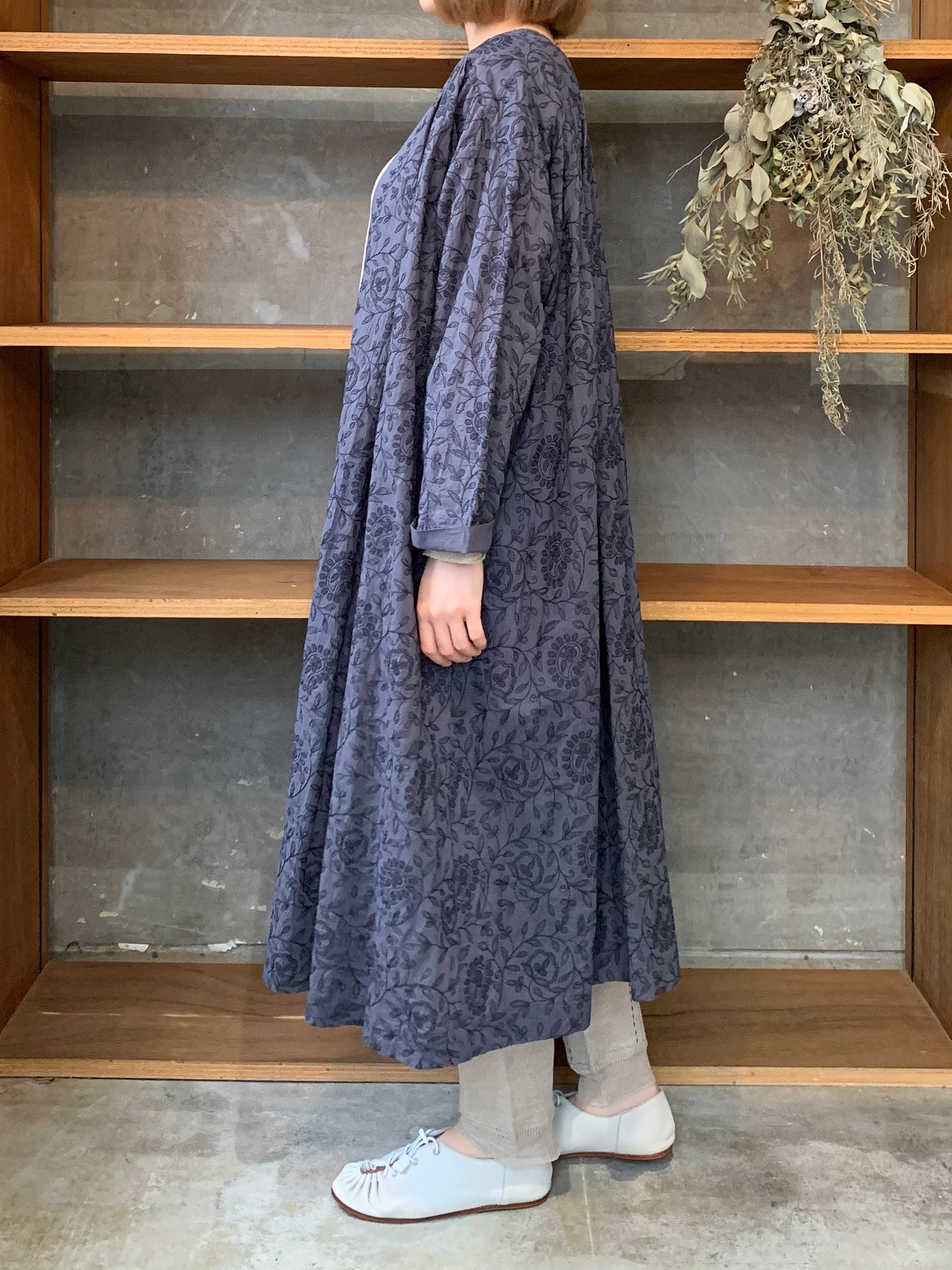 【SALE】GASA*/ Live now：今を生きる　羽織 (grayish blue)