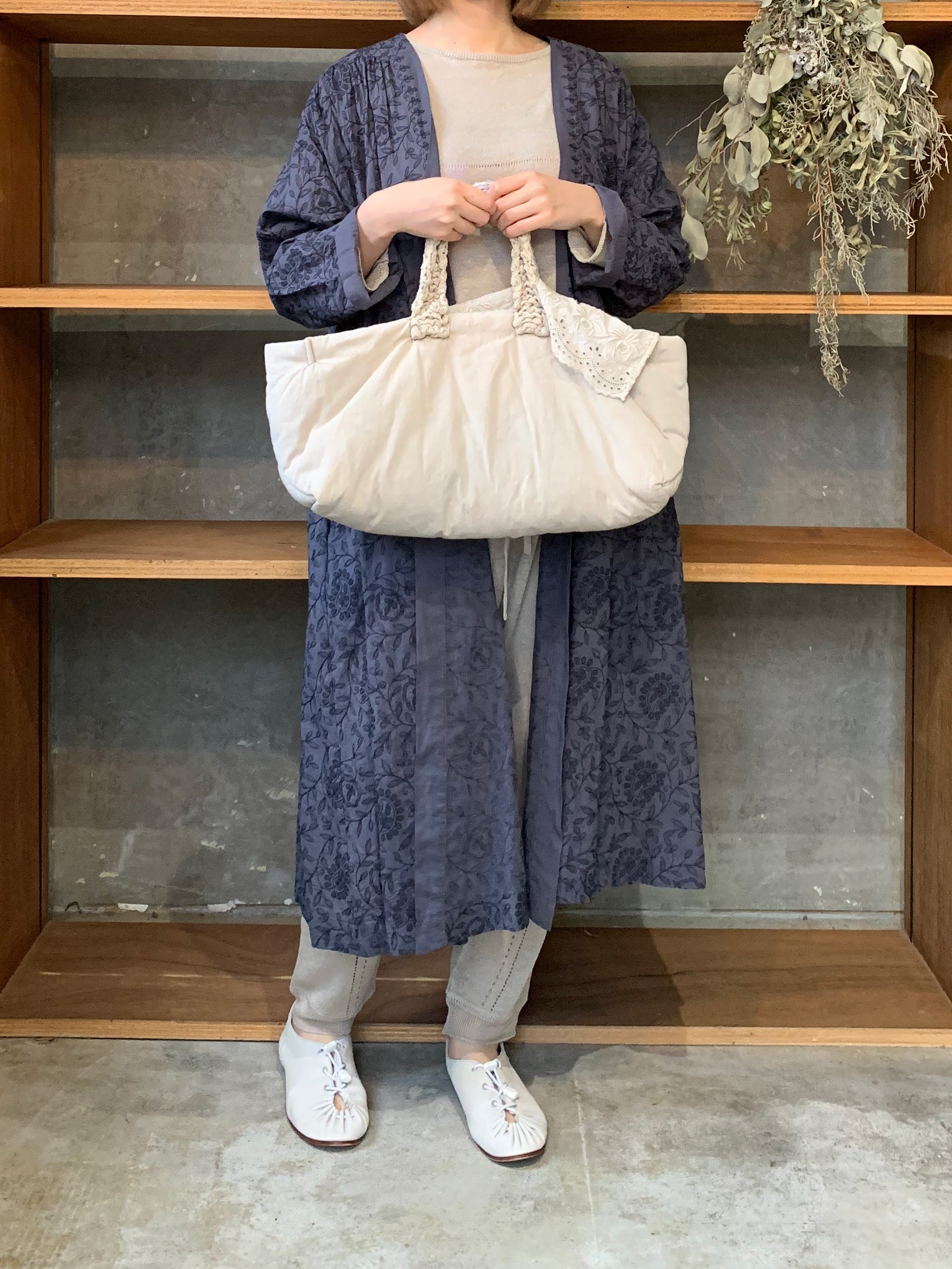 【SALE】GASA*/ Live now：今を生きる　羽織 (grayish blue)
