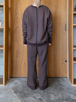suzuki takayuki / sweat pants wide-straight（burnt sienna）