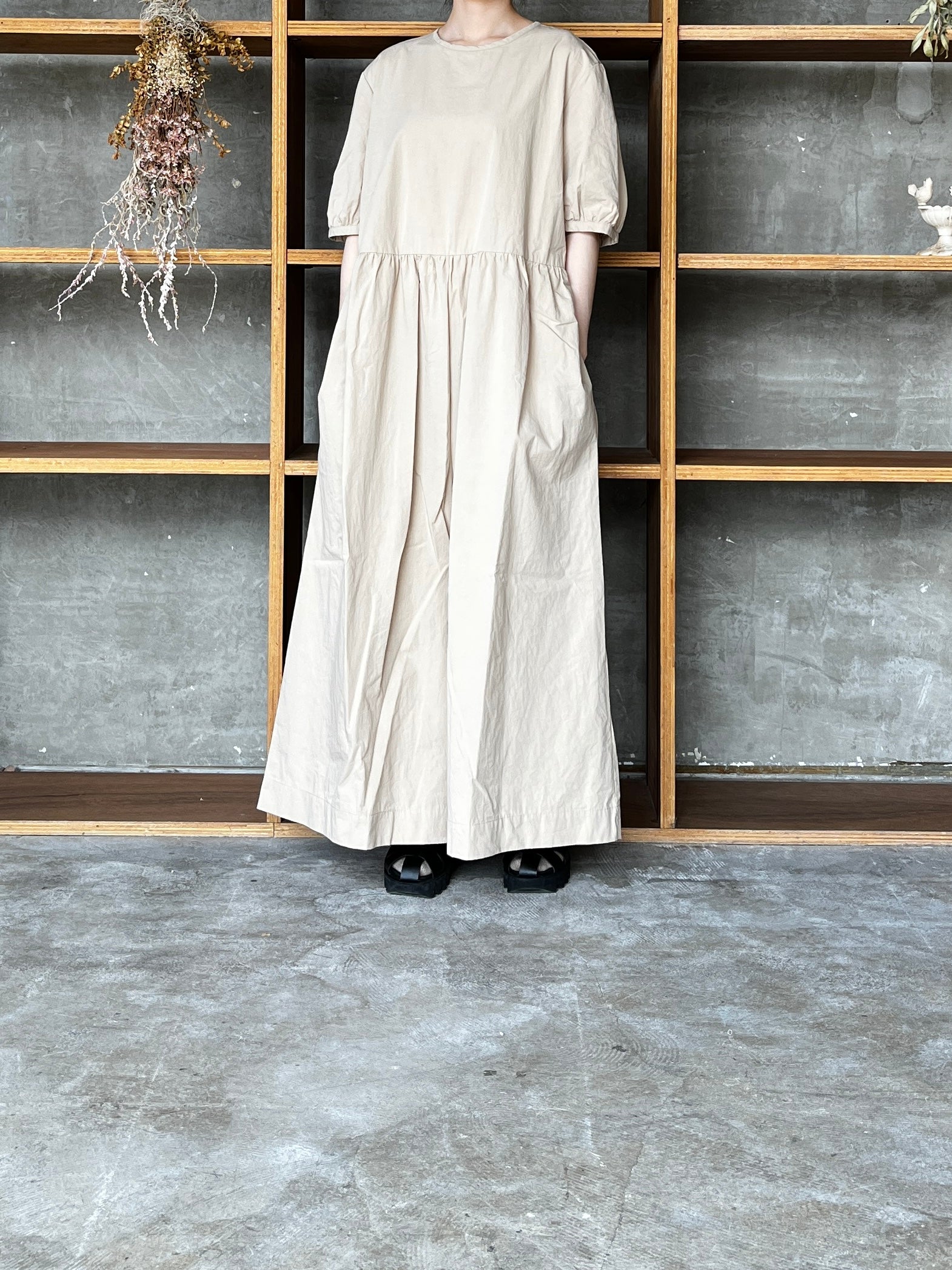 【SALE】ROBE de PEAU / PUFF SLEEVE SALOPETTE