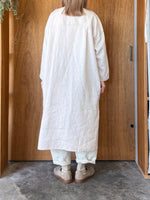 TISSU / フレンチリネン ロングカーディガン（スモーキーピンク）