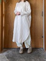 TISSU / フレンチリネン ロングカーディガン（スモーキーピンク）