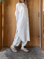 TISSU / フレンチリネン ロングカーディガン（スモーキーピンク）