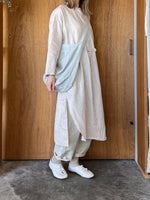 TISSU / フレンチリネン ロングカーディガン（スモーキーピンク）