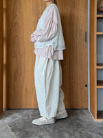 ROBE de PEAU / CAMILLE WOOL TUCK PANTS (WHITE)