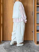 ROBE de PEAU / CAMILLE WOOL TUCK PANTS (WHITE)