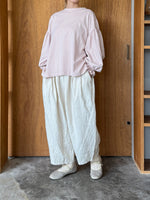 ROBE de PEAU / CAMILLE WOOL TUCK PANTS (WHITE)
