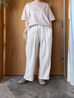 TISSU / フレンチリネン ギャザータックPT（スモーキーピンク）