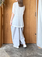 suzuki takayuki / lantern-sleeve blouse（off white）