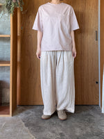 TISSU / フレンチリネン ギャザータックPT（スモーキーピンク）