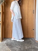 suzuki takayuki / lantern-sleeve blouse（off white）